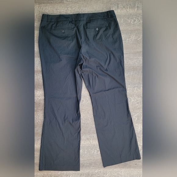 Vintg Y2K New York & Co. 7th Ave. Straight Leg Pant Women's 18 Black Lightweight - Picture 2 of 15